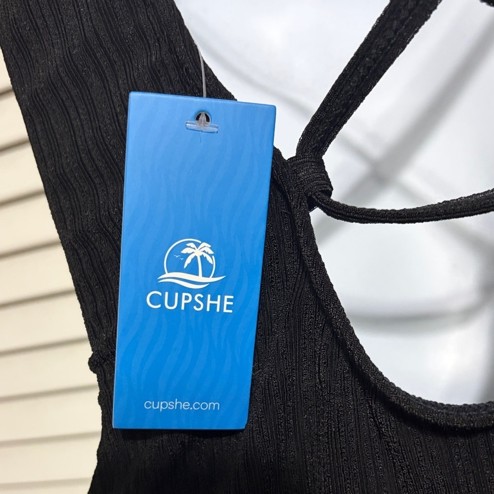 Cupshe Feel the Rush Black One-Piece Swimsuit - Picture 12 of 16